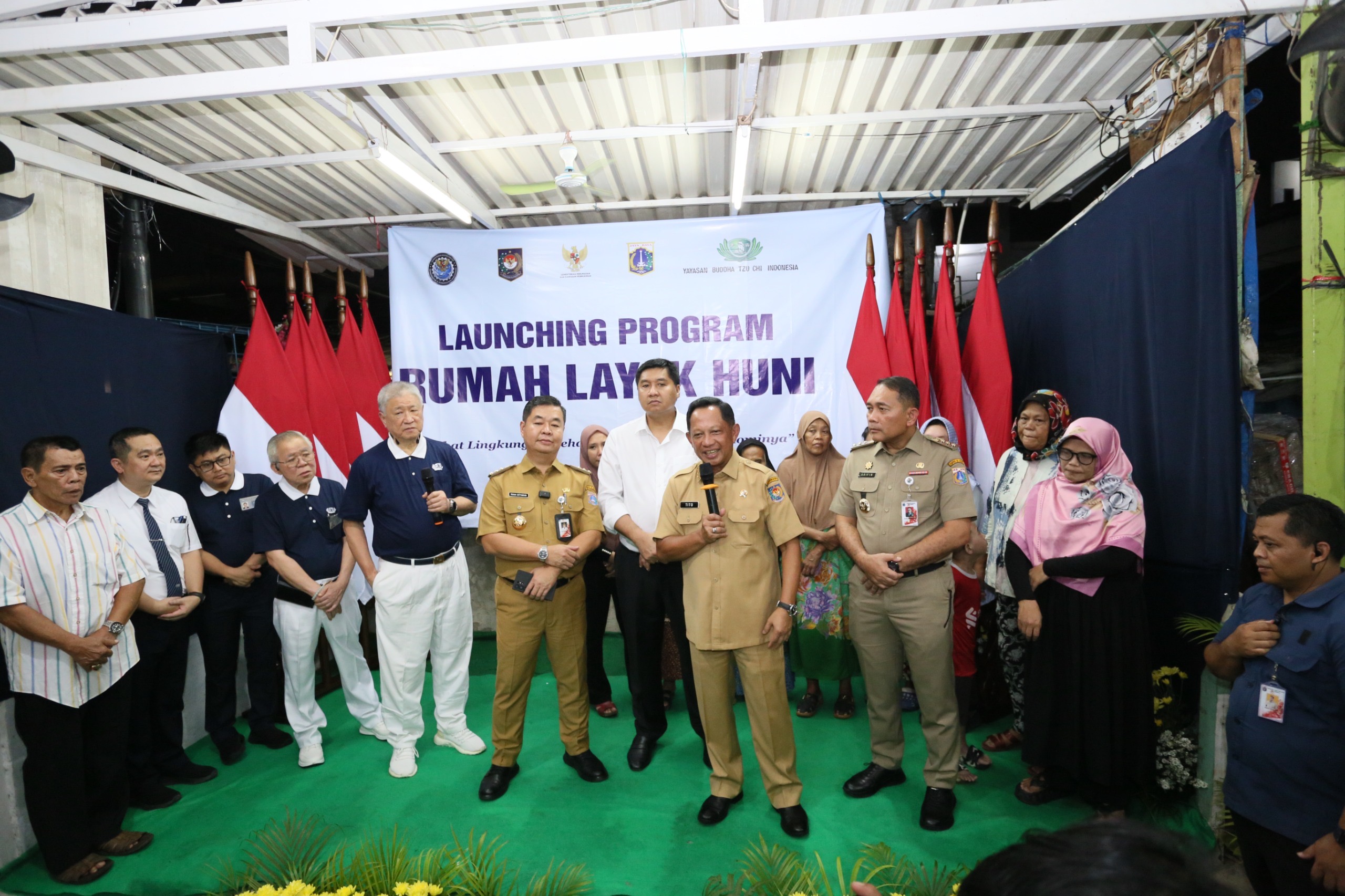 Tinjau Permukiman di Johar Baru Jakarta, Mendagri Dukung Program Rumah Layak Huni