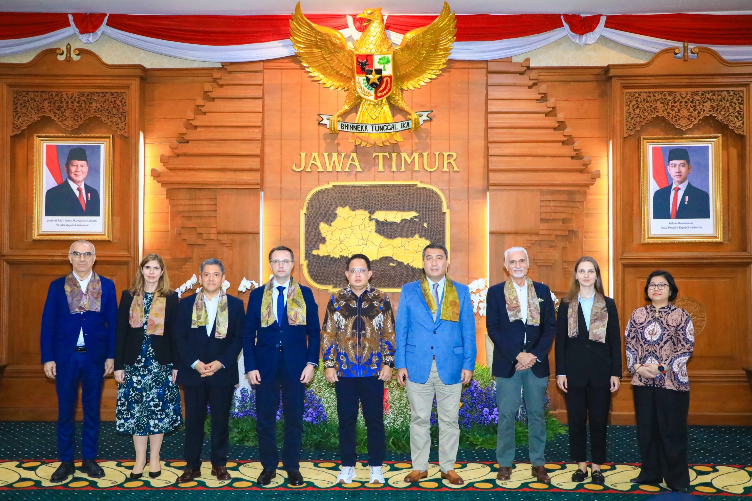 Sambut Hangat Delegasi EAEU dan MERCOSUR, Pj. Gubernur Jatim: Momentum Jajaki Kerjasama Bidang Ketahanan Pangan