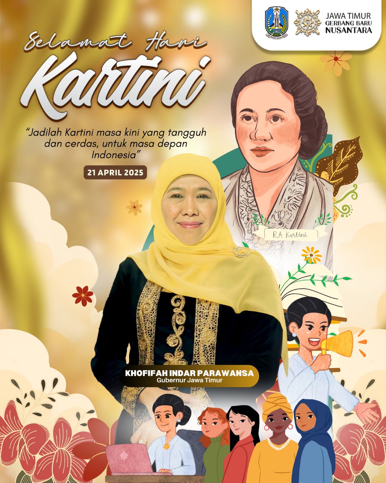 Gubernur Khofifah : Perempuan Harus Jadi Pilar Ketangguhan Bangsa di Tengah Krisis Global