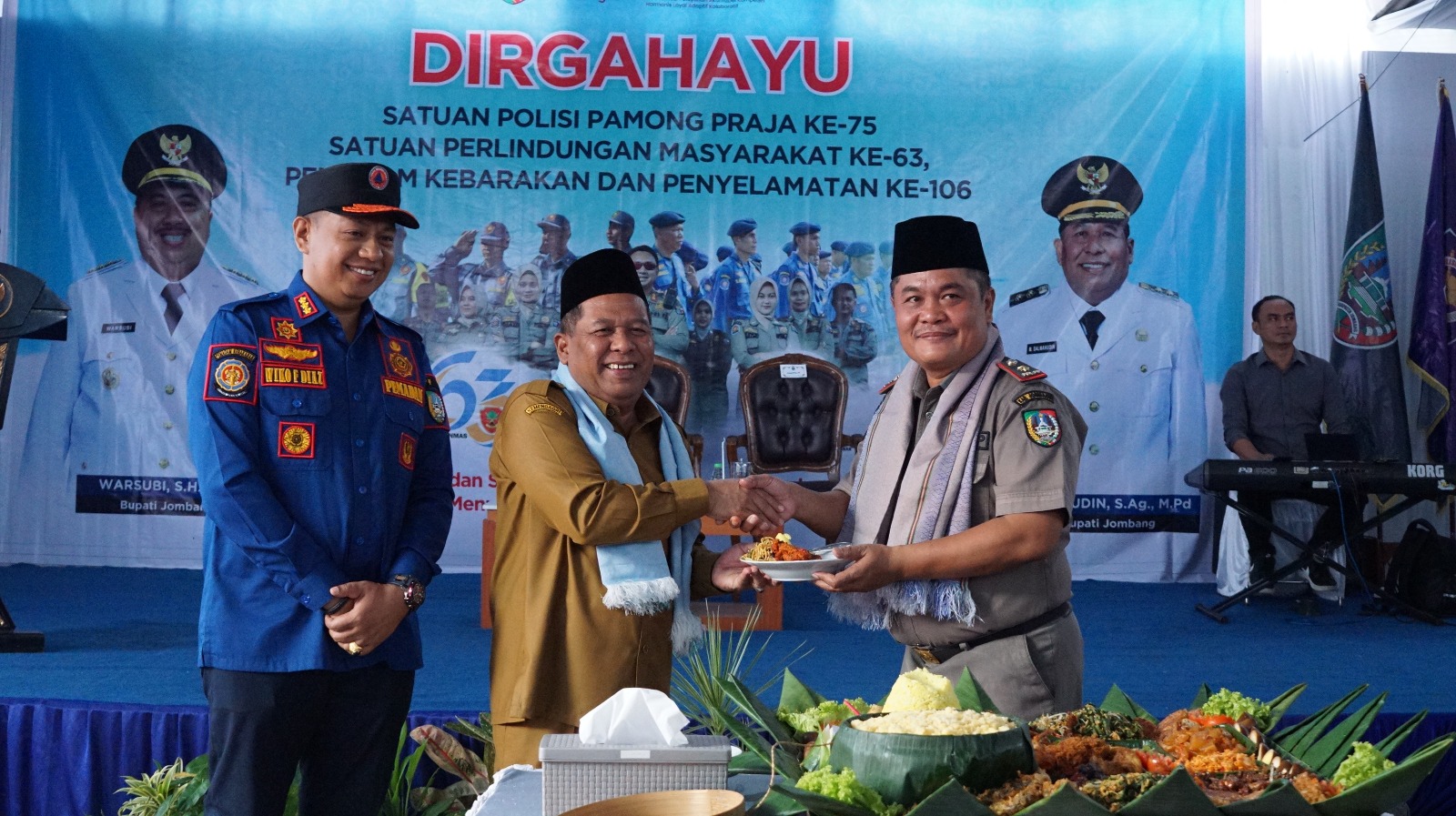 Jombang Tasyakuran HUT Satpol PP, Damkar, dan Satlinmas dengan Semangat Pengabdian dan Kolaborasi