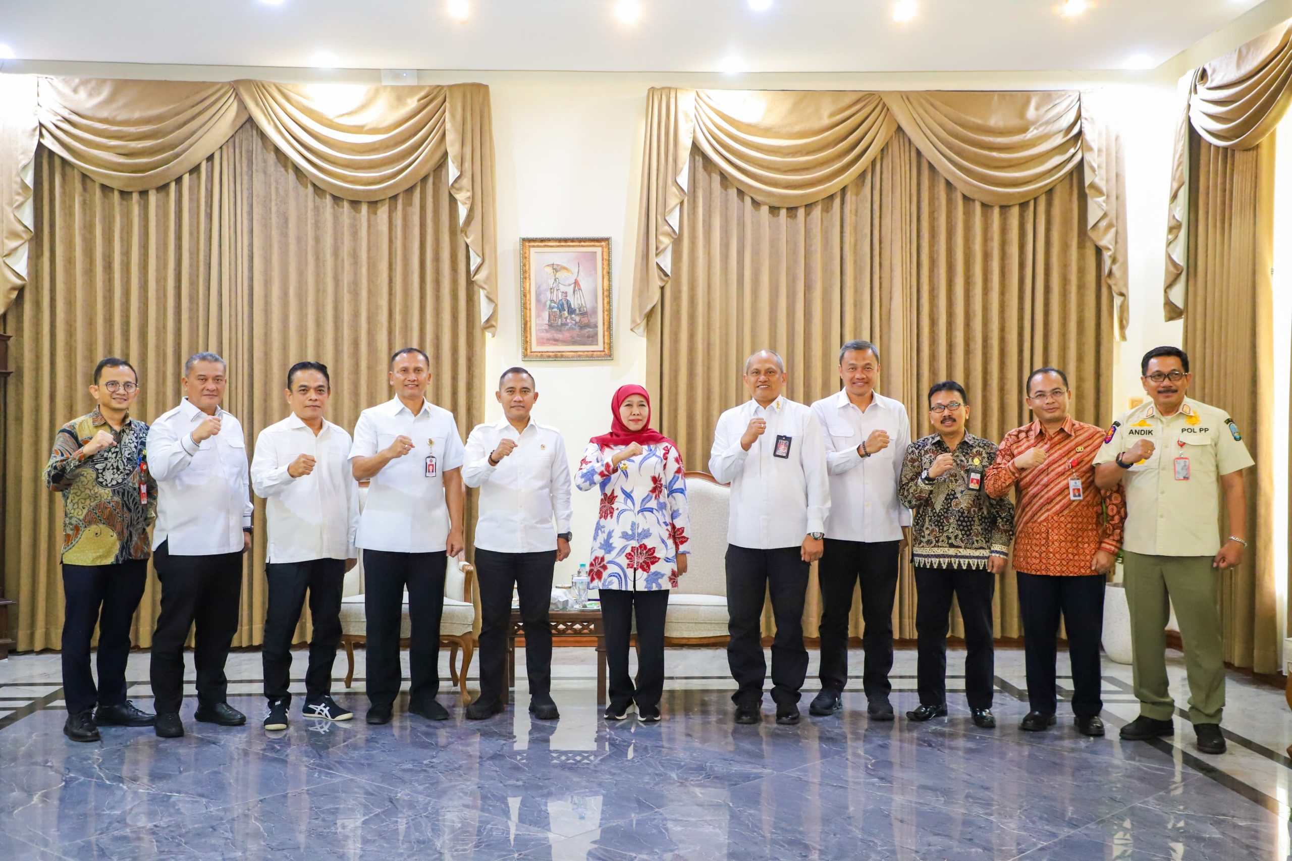 Gubernur Khofifah Komitmen Bangun Moderasi Beragama Diajarkan  Sejak Dini, Jaga Sinergi Dengan BNPT RI