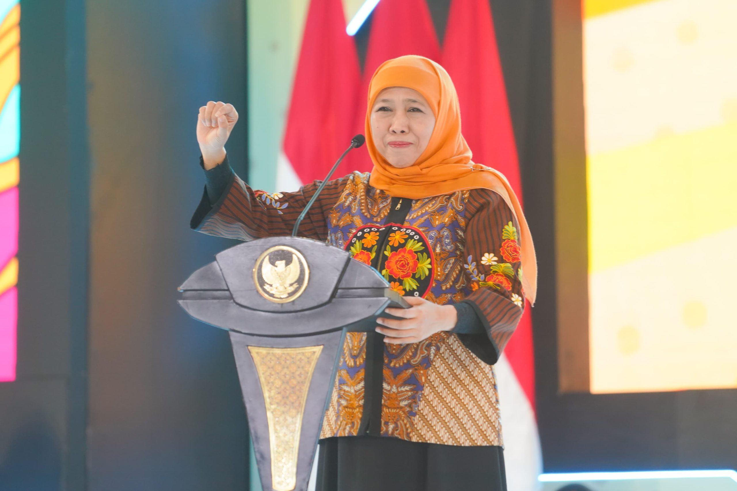Gubernur Khofifah Optimis Kompetensi dan Prestasi Siswa Jatim Semakin Meningkat Wujudkan Indonesia Emas 2045