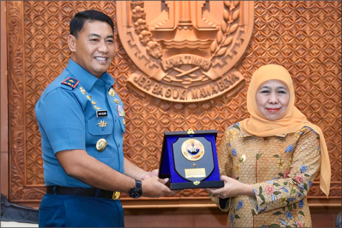 Gubernur Khofifah Sambut Baik Komandan Lantamal V Dukung Kedaulatan Pangan di Jatim