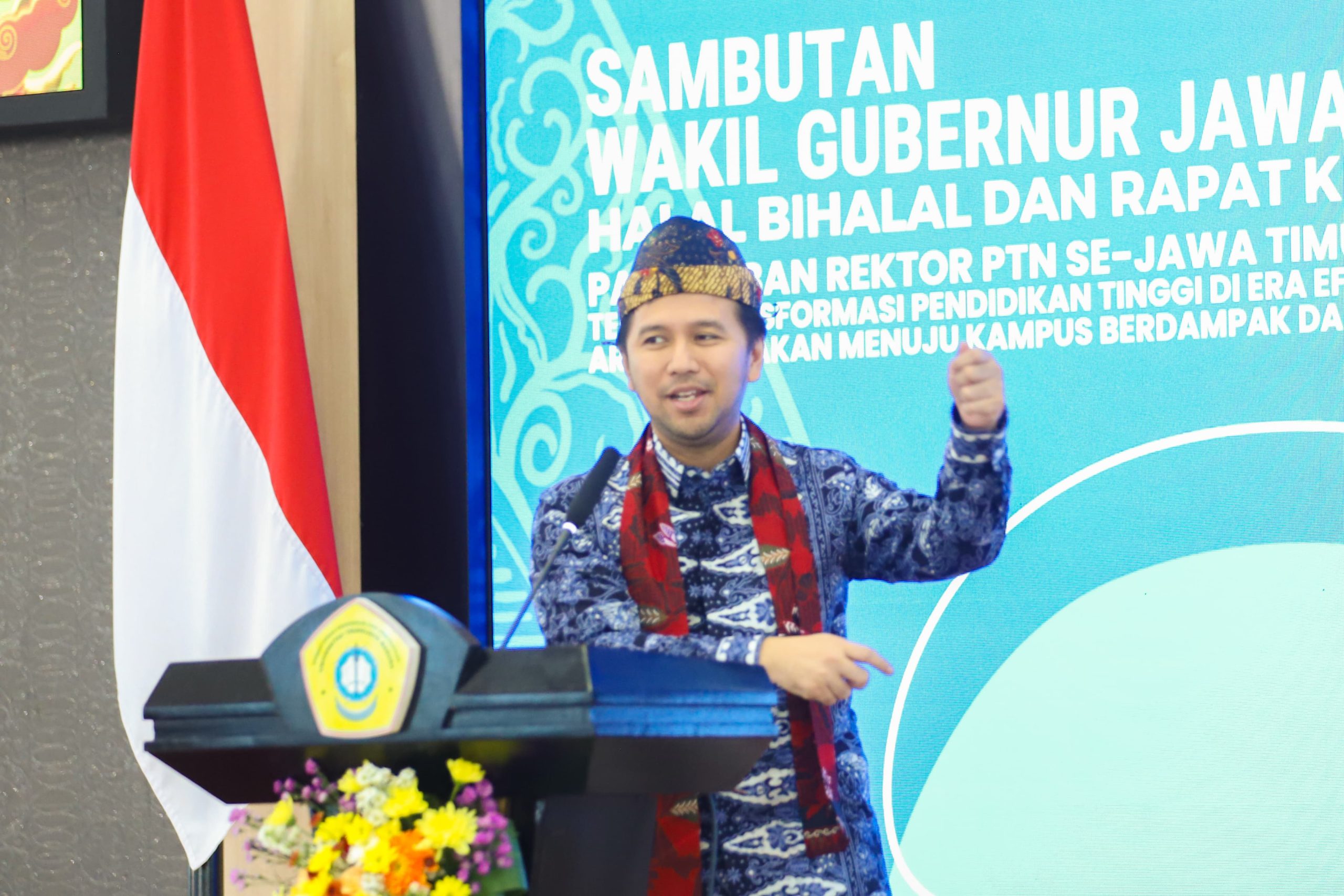 Wagub Emil Dardak Ajak Rektor PTN Se-Jatim Bangun Knowledge System Menuju Indonesia Emas 2045