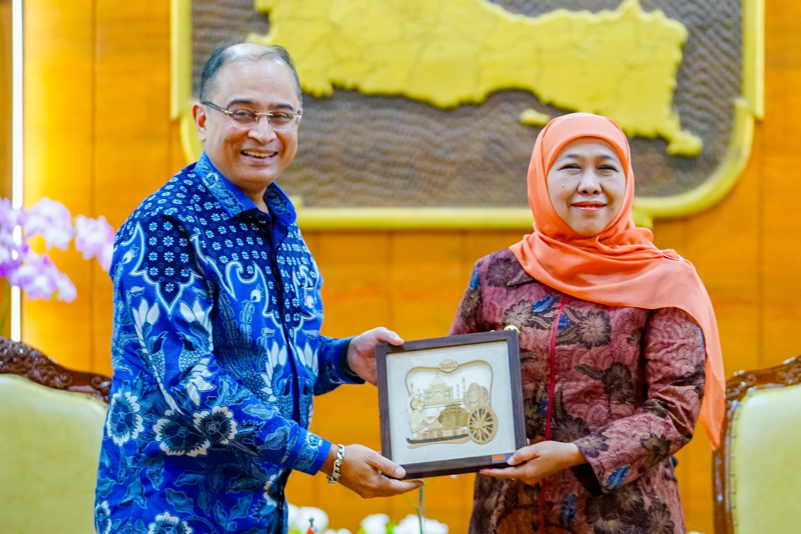 Dubes India Puji Jawa Timur, Gubernur Khofifah Komitmen Penguatan Kerja Sama Pendidikan, Teknologi Hingga Pariwisata