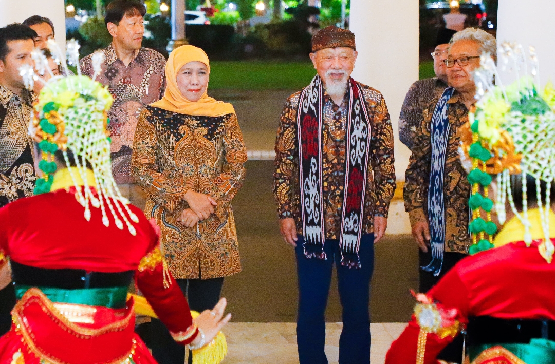 Gubernur Khofifah Menerima Kunjungan Pimpinan The Nippon Foundation  Yang Dipimpin Mr. Sasakawa Untuk  Percepat Eliminasi  Kusta Di Jatim