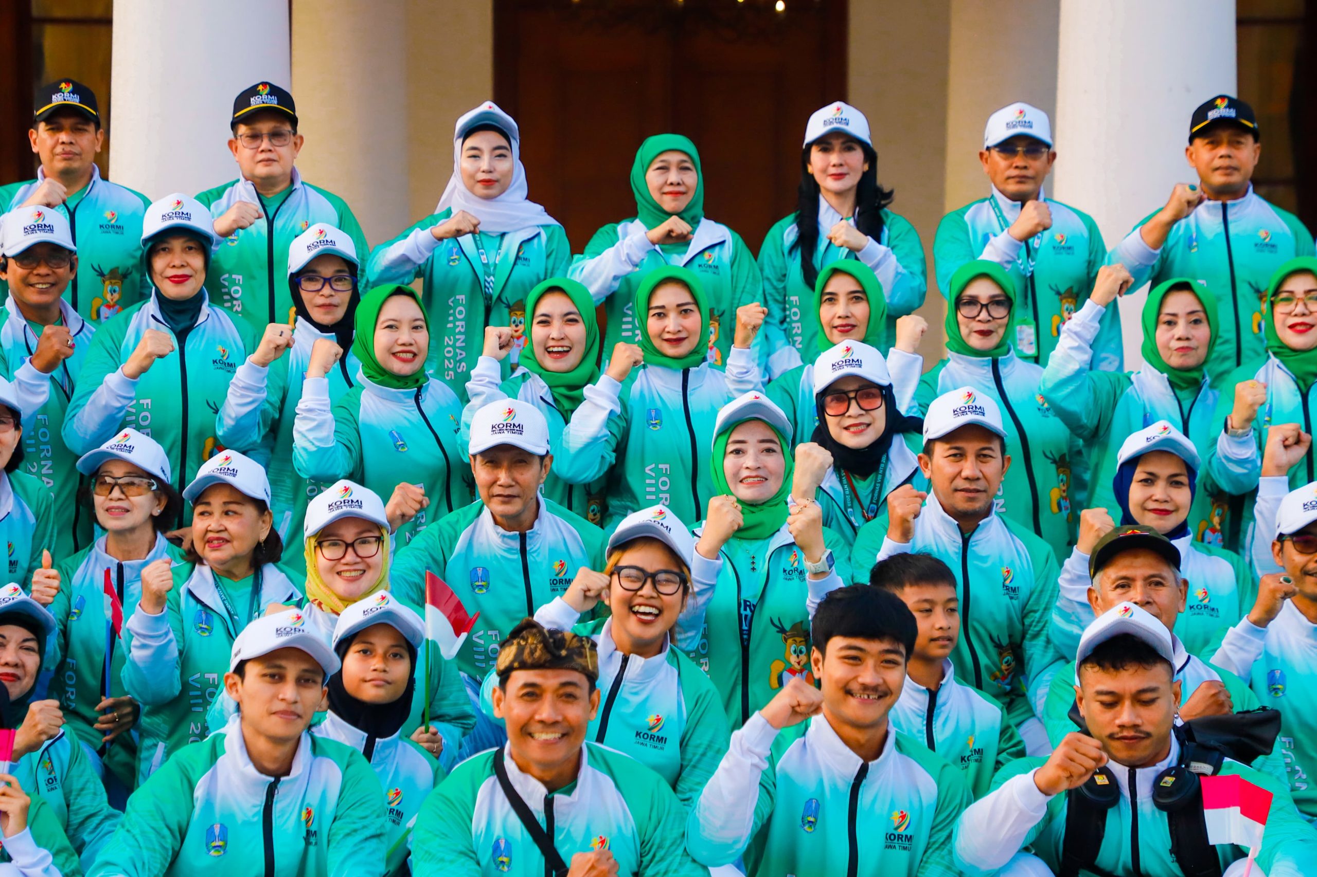 Optimistis Posisi Pemuncak  FORNAS VIII, Gubernur Khofifah: Rebut Medali Maksimal dan Harumkan Nama Jawa Timur