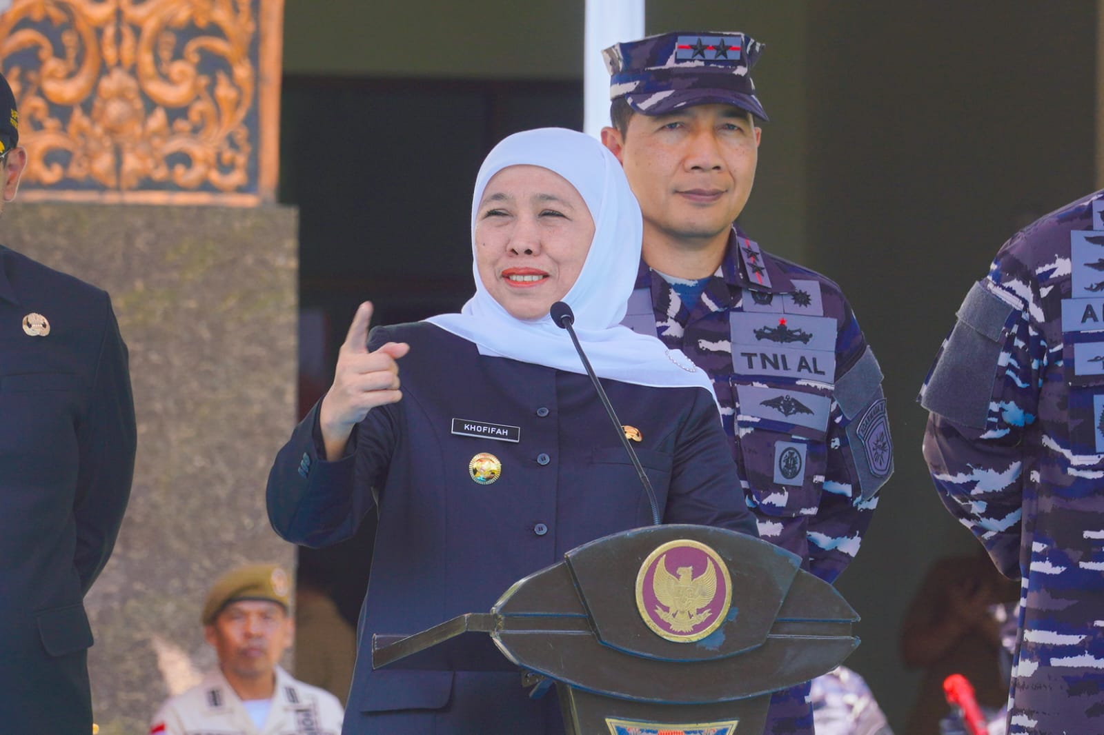 Kolaborasi Dengan Lantamal V Surabaya Dalam Program Rutilahu, Gubernur Khofifah: Capai 8.027 Unit Rumah, Bakti TNI AL Bersama Pemprov Jatim