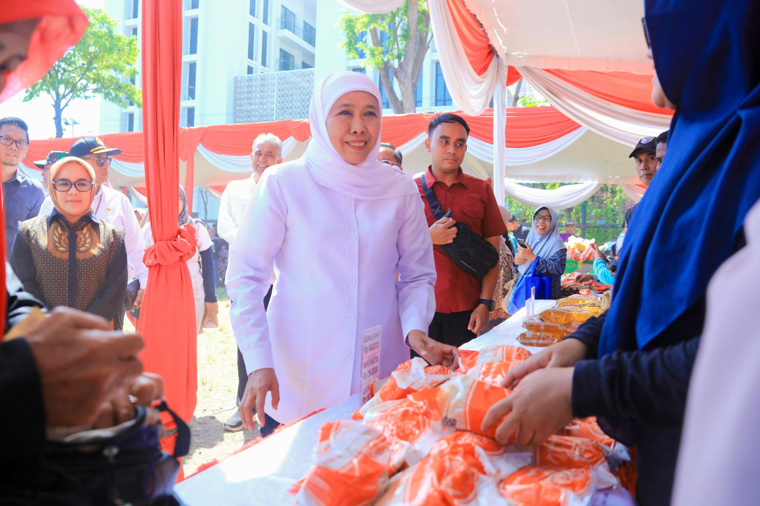 Gubernur Khofifah Pastikan Akses Pangan Murah Melalui GPM Serentak di Seluruh Indonesia
