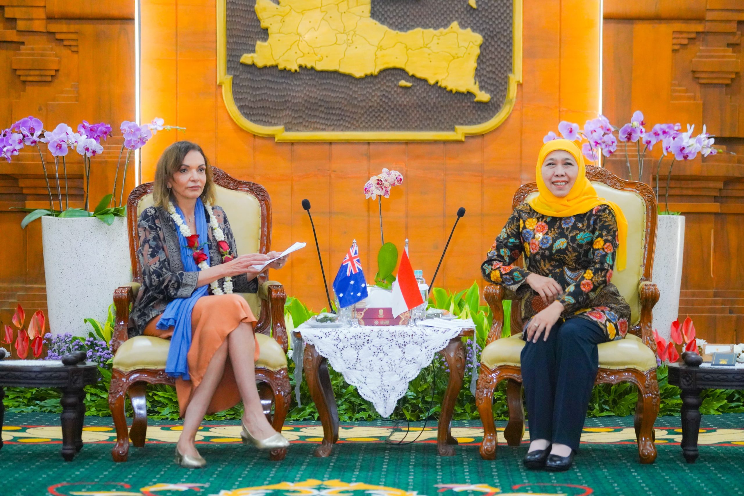 Gubernur Khofifah Gandeng Australia Perkuat Kerjasama Manajemen Koperasi-UKM, Supply Chain dan Ketahanan Pangan Jatim