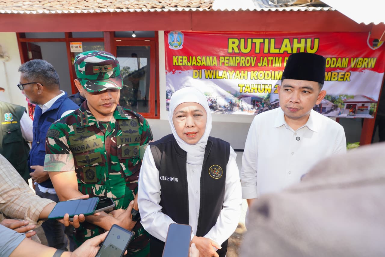 Gubernur Khofifah Tinjau Rumah Rutilahu di Jember, Pastikan Aman, Layak, dan Sehat untuk Dihuni