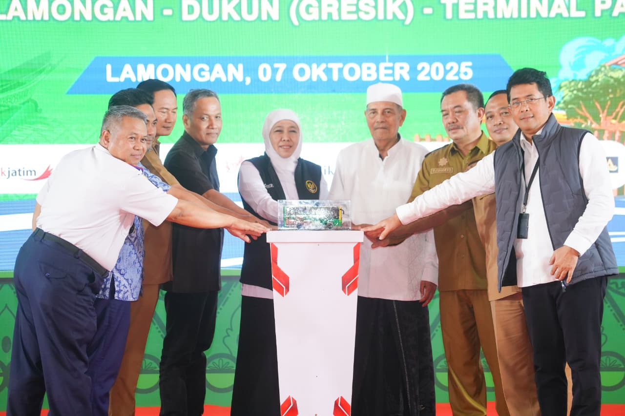 Gubernur Khofifah Resmikan Trans Jatim Koridor VII, Hadirkan Konektivitas Murah dan Nyaman bagi Warga Lamongan