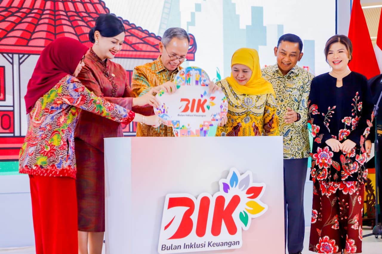 Gubernur Khofifah: Inklusi Keuangan Kunci Pemerataan Kesejahteraan, Jatim Siap Jadi Pusat Literasi Nasional