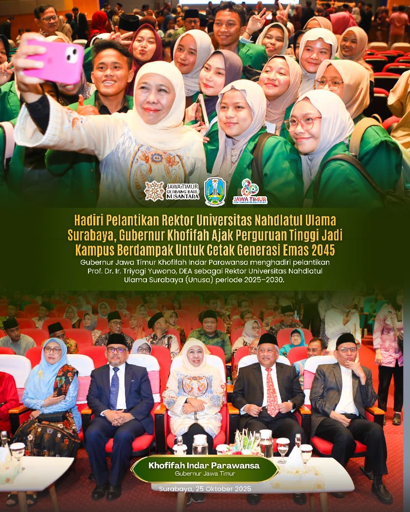 Gubernur Khofifah Ajak Perguruan Tinggi Jadi Kampus Berdampak, Siapkan Generasi Emas 2045 dari Jawa Timur