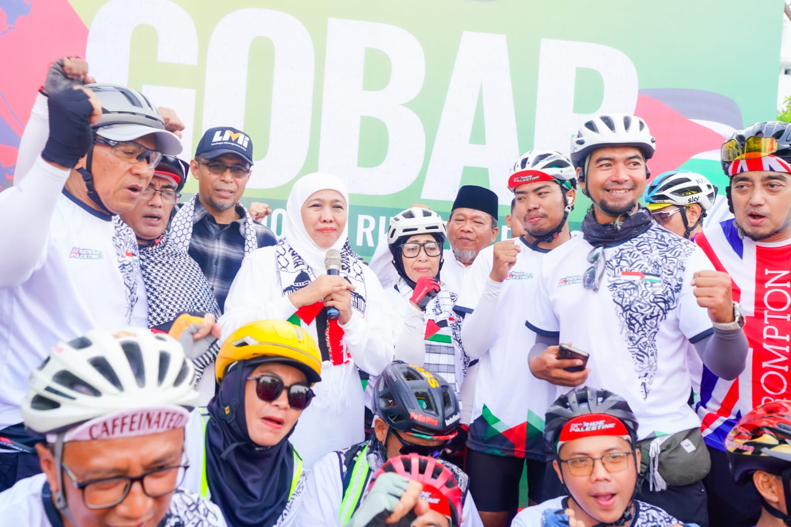 Gubernur Khofifah: Gowes 1.000 Km adalah Gerakan Solidaritas Palestina dan Seruan Perdamaian Dunia
