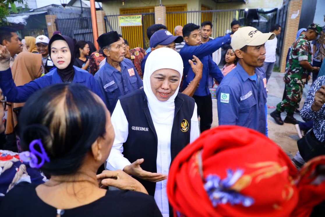 Gubernur Khofifah Pastikan Penanganan Kawasan Kumuh Terpadu Mojokerto Meningkatkan Kualitas Hunian Warga