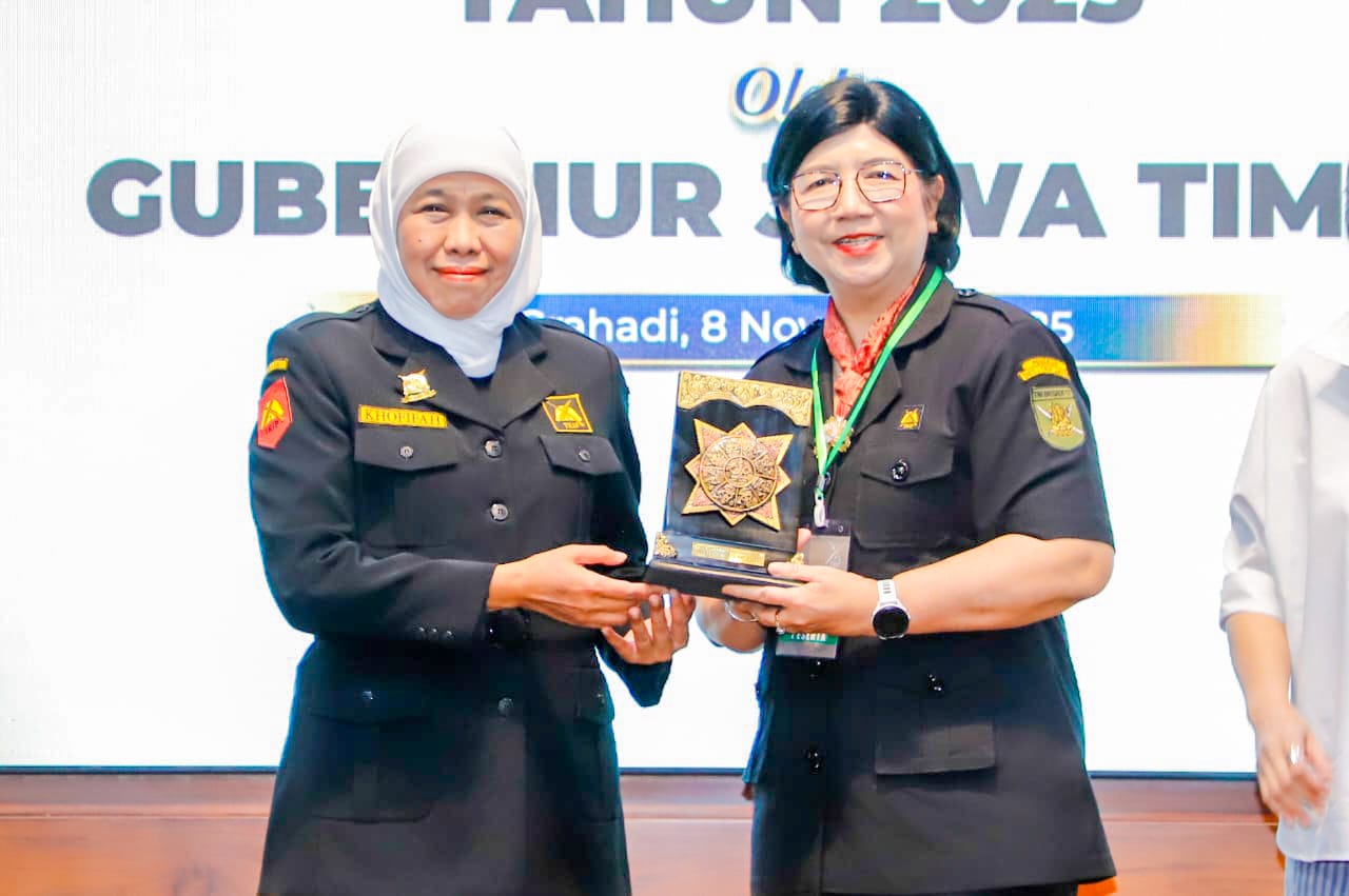 Pengukuhan Gubernur Khofifah sebagai Pembina Kehormatan Mas TRIP Jadi Konsolidasi Nilai Kejuangan Bagi SMA Taruna Negeri di Jawa Timur