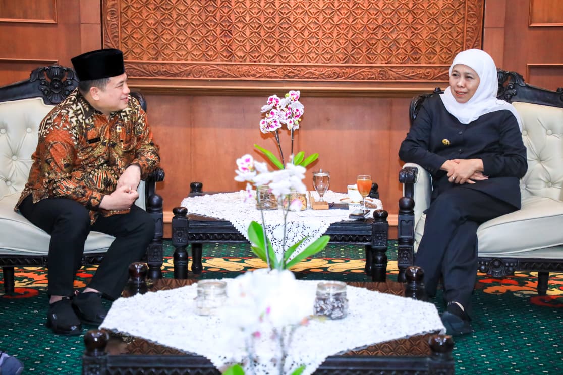 Gubernur Khofifah Percepat Penyelesaian Aset Pertanahan di Jatim Bersama BPN, Sertifikasi Wakaf Jadi Prioritas Utama