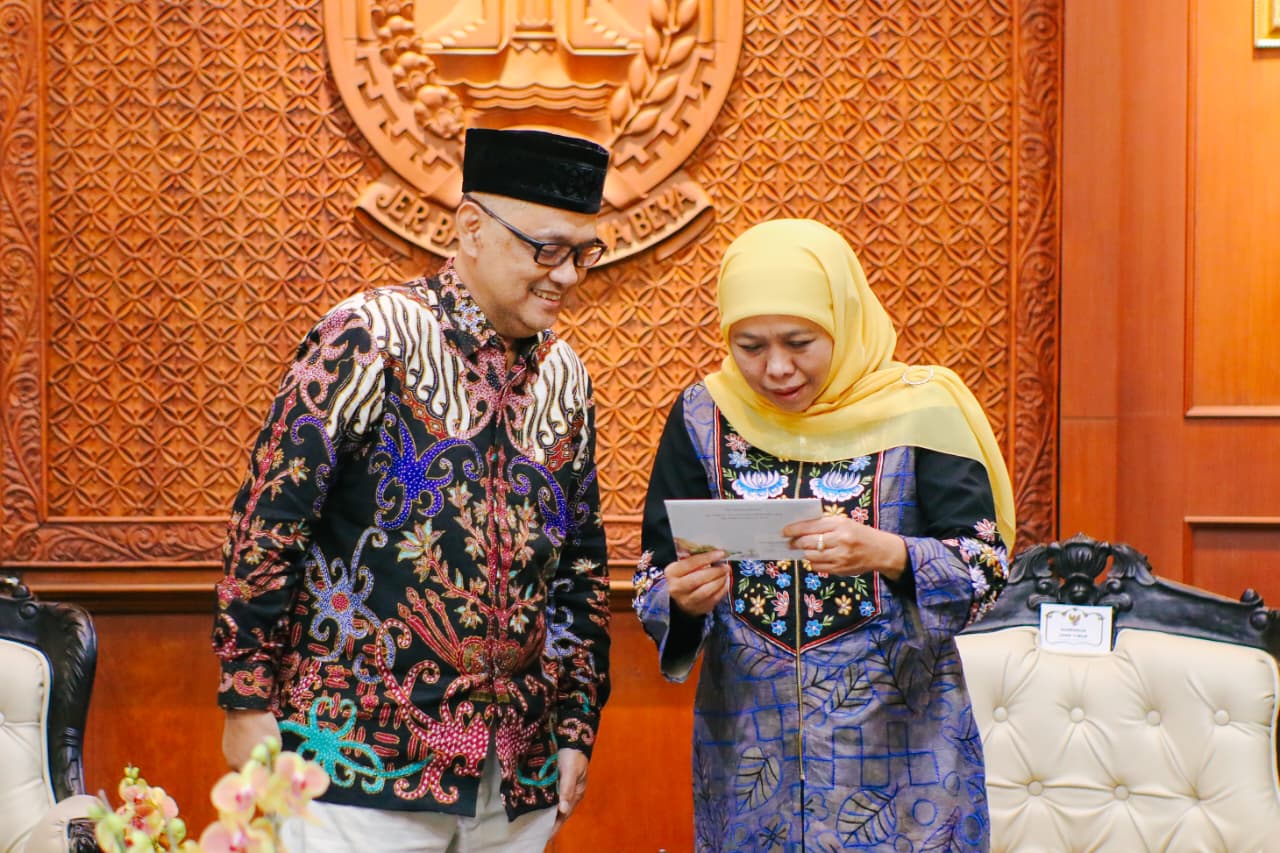 Gubernur Khofifah Sambut Menteri Haji–Umroh, Dorong Jatim Jadi Pemasok Makanan Siap Saji Jamaah di Arab Saudi