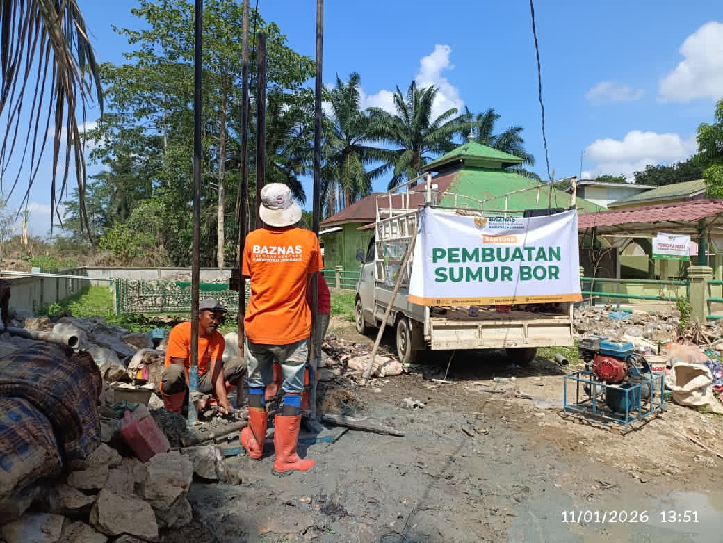 Ikhtiar Berkelanjutan Baznas Jombang Wujudkan Akses Air Bersih di Aceh Tamiang