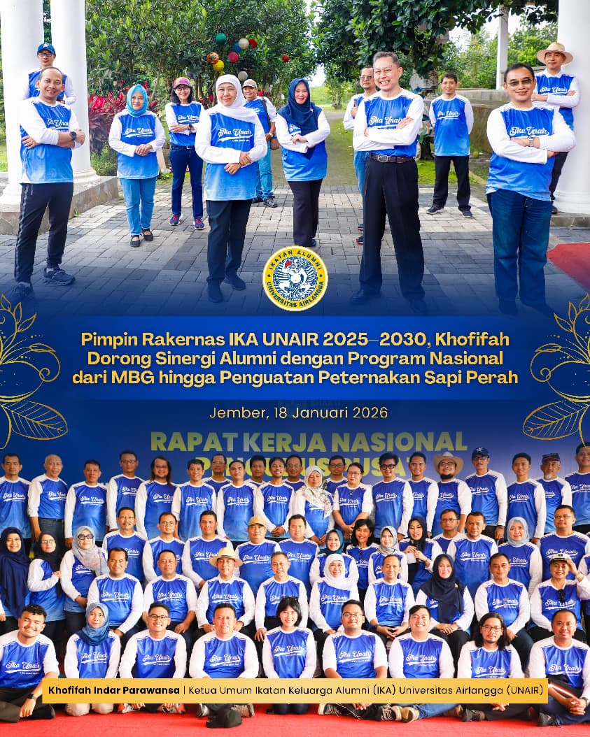 Khofifah Dorong IKA UNAIR Bersinergi dengan Program MBG dan Penguatan Sapi Perah Nasional