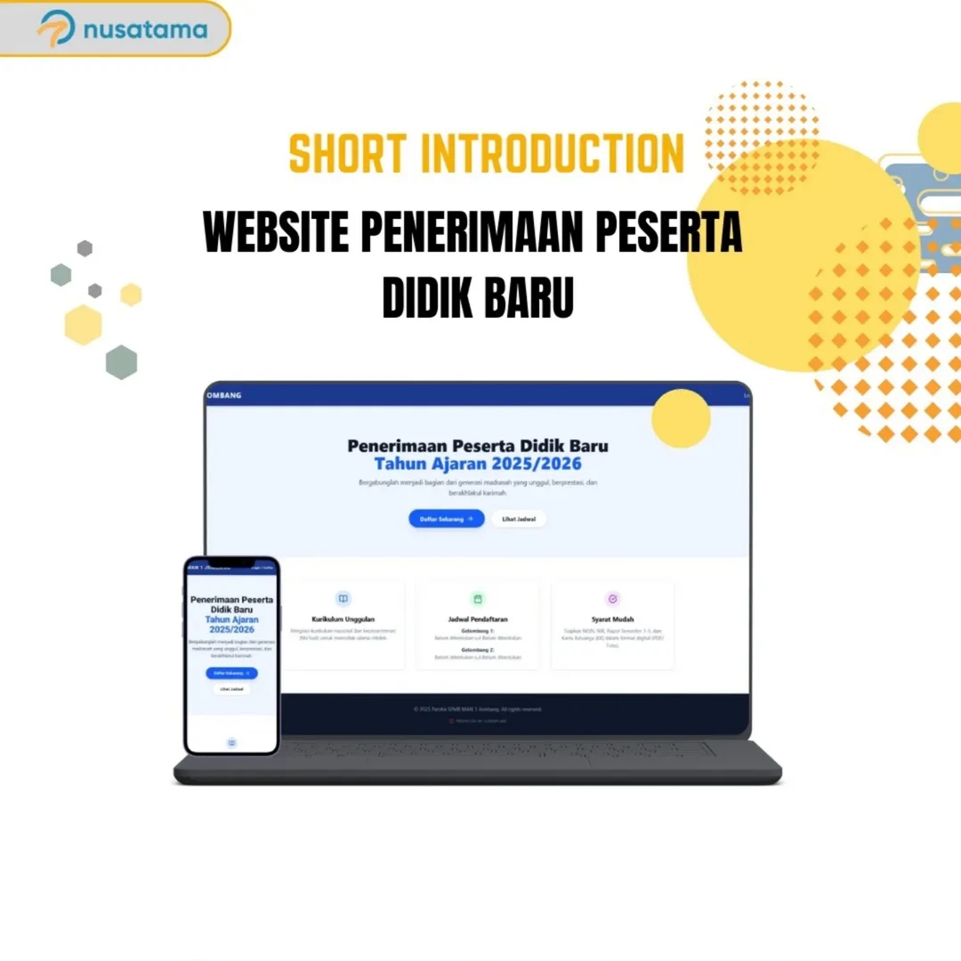 Kelola Penerimaan Siswa Lebih Efisien dengan PPDB Online oleh Nusatama