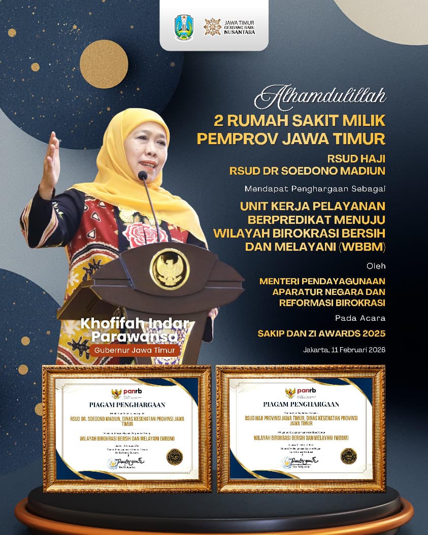 Gubernur Khofifah Nilai Capaian WBBM Dua RSUD Perkuat Kepercayaan Publik terhadap Layanan Kesehatan Jatim