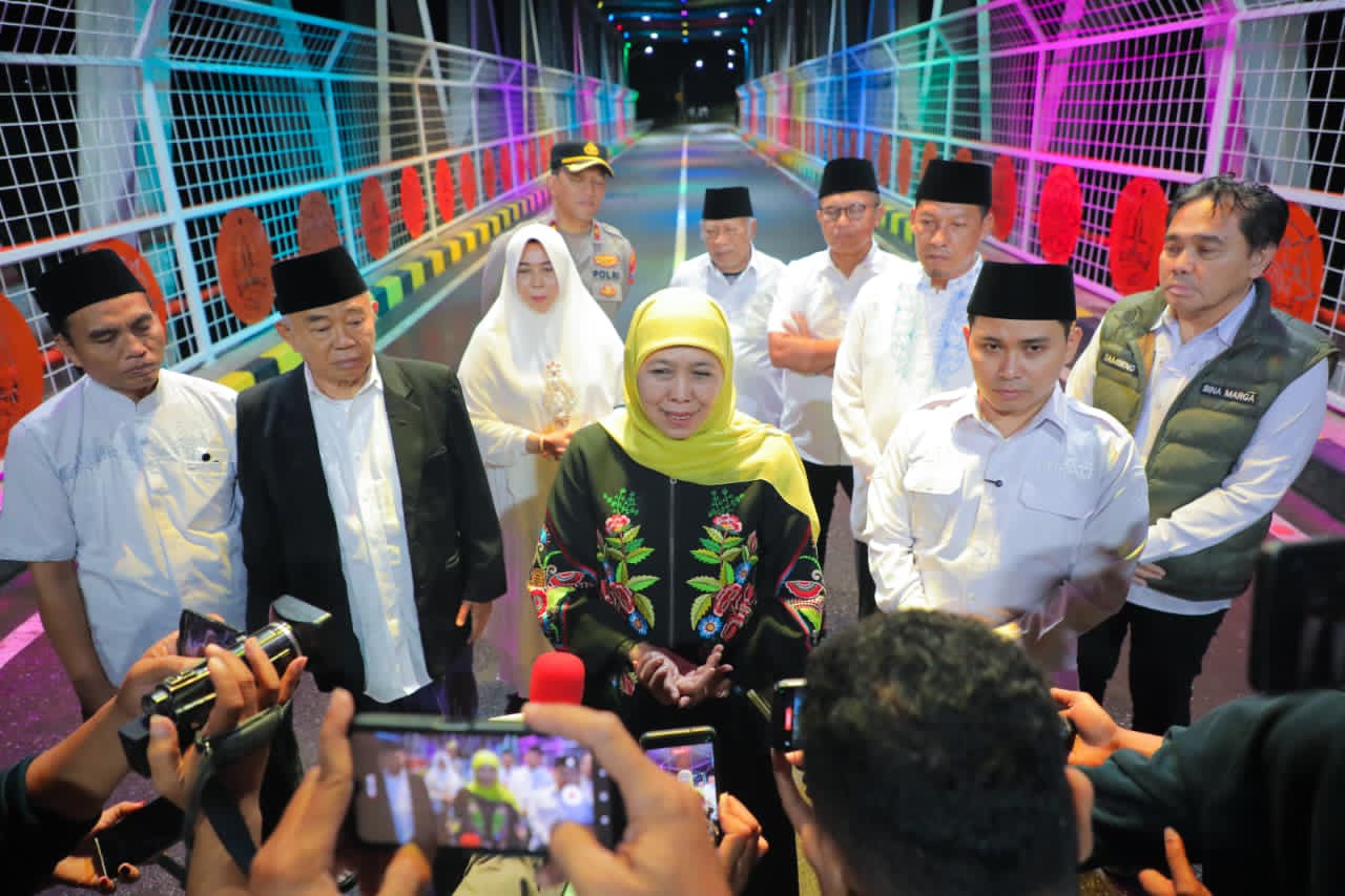Gubernur Khofifah Percepat Pembangunan Pasca Banjir, Jembatan Bubak Kini 100 Persen Rampung