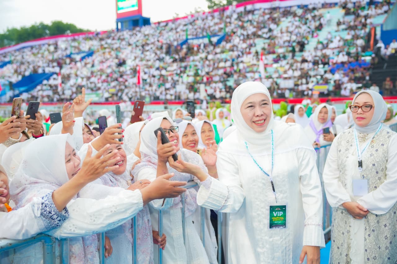 Gubernur Khofifah dan Presiden Prabowo Hadiri Puncak 1 Abad NU, Tegaskan Islam Wasathiyah Perekat Bangsa