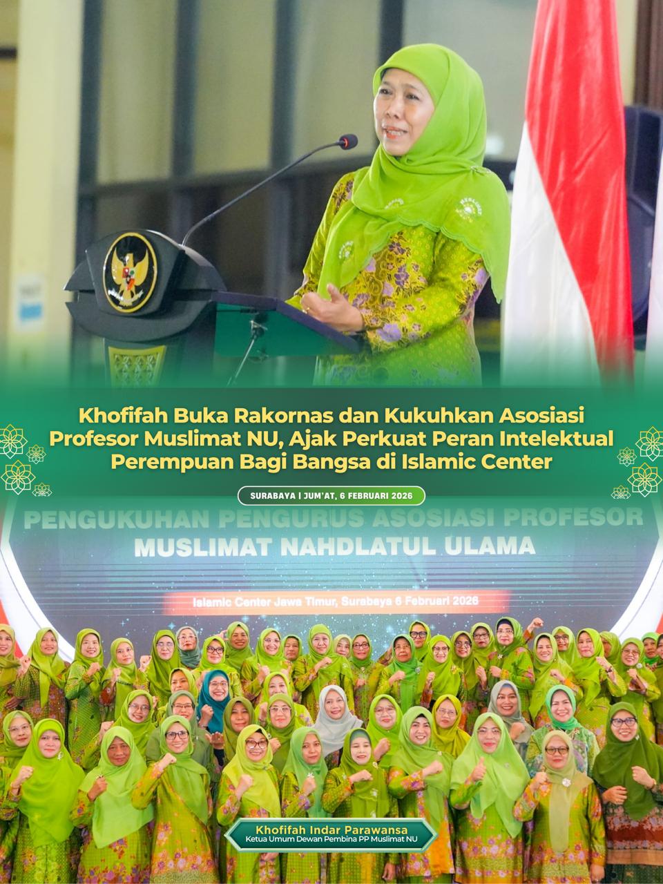 Gubernur Khofifah Optimis APMNU Jadi Ruang Pengabdian Keilmuan yang Berdampak Luas