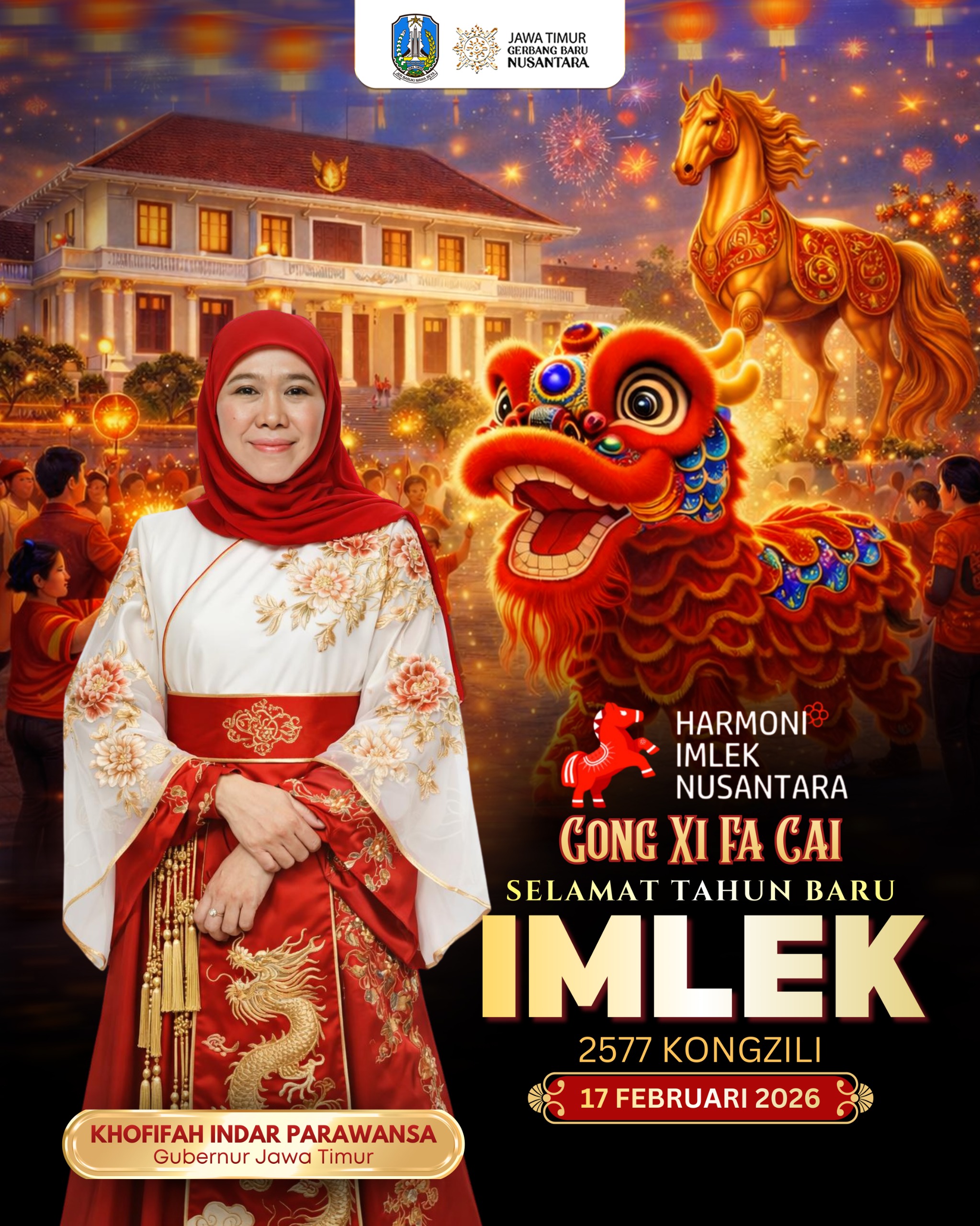 Gubernur Khofifah Ajak Perkuat Solidaritas Antarumat Beragama Jelang Ramadhan