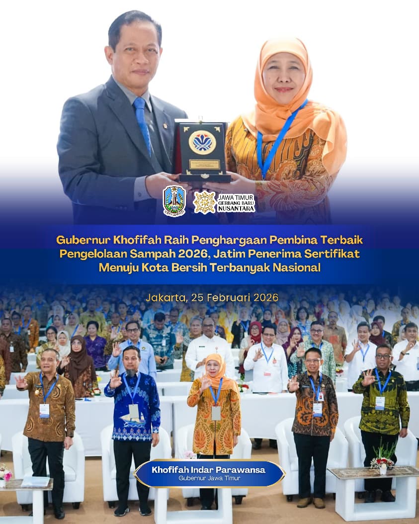 Gubernur Khofifah Siap Jadikan Jatim Referensi Nasional Pengelolaan Sampah Berkelanjutan