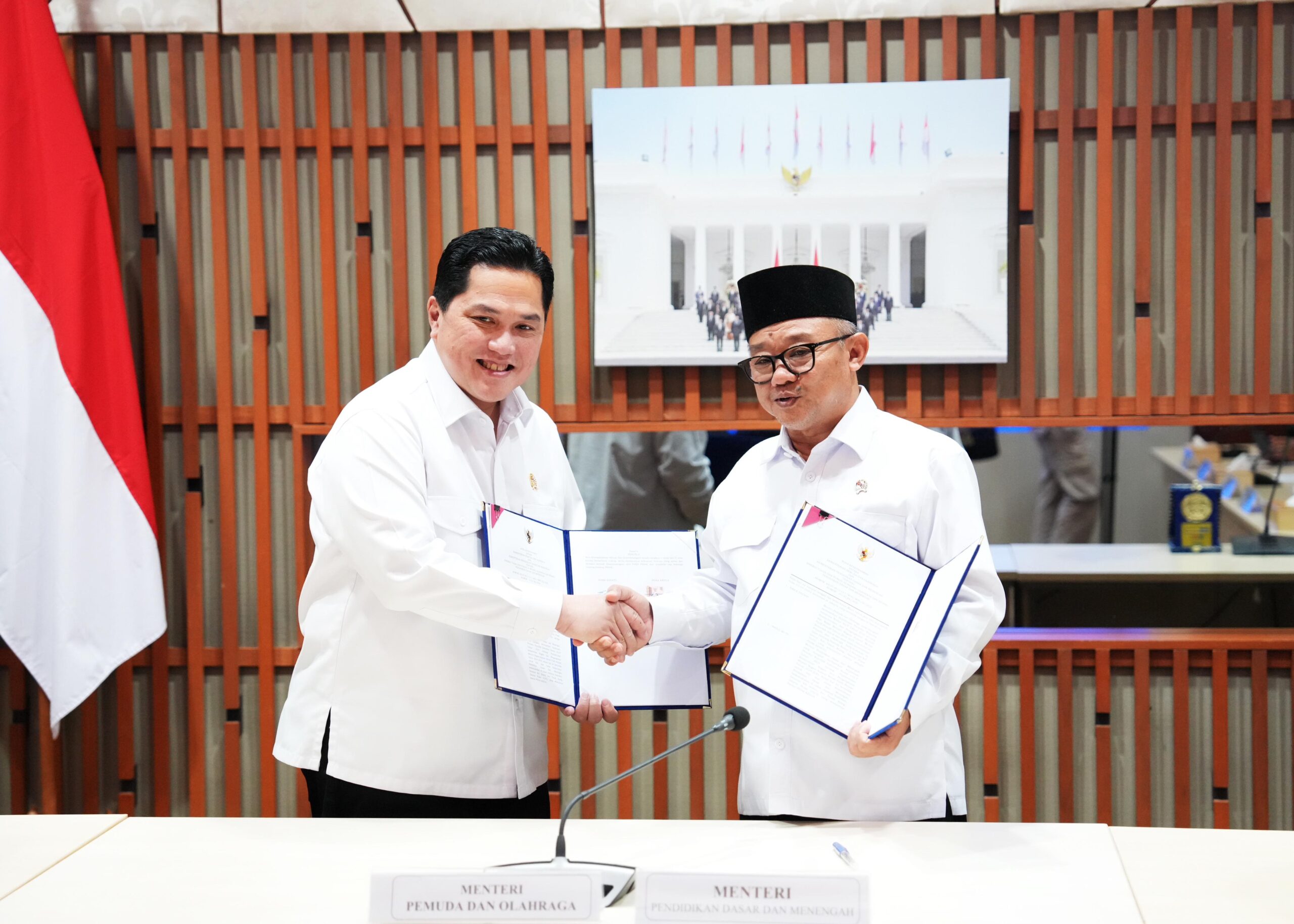 MoU Kemenpora dan Kemendikdasmen Perkuat Pengembangan Talenta Muda