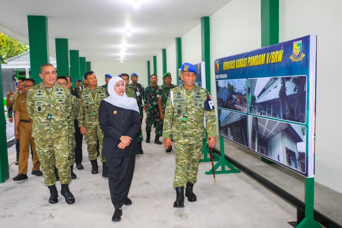 Gubernur Khofifah Indar Parawansa Apresiasi Dukungan Kodam V/Brawijaya dalam Program Prioritas Nasional