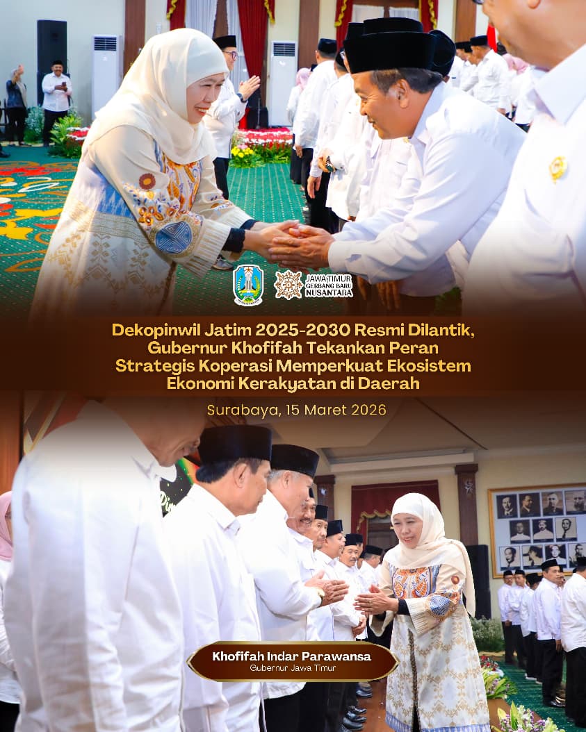 Gubernur Khofifah Ungkap Potensi Besar Koperasi sebagai Penggerak Ekonomi Berbasis Kebersamaan