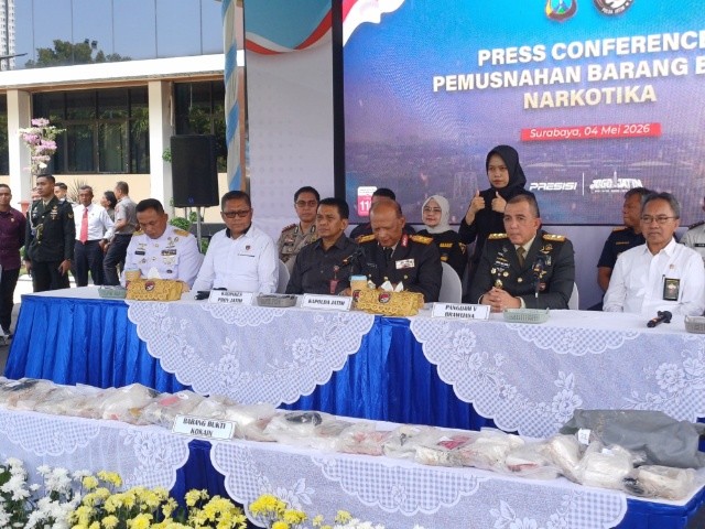 Polda Jatim Waspadai Jalur Pesisir sebagai Pintu Masuk Narkotika
