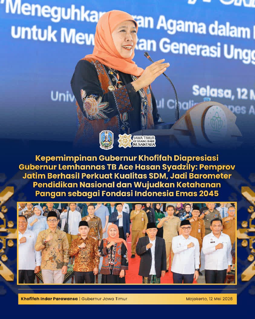 Gubernur Khofifah Tegaskan Jatim Jadi Penopang Ketahanan dan Kedaulatan Pangan Nasional