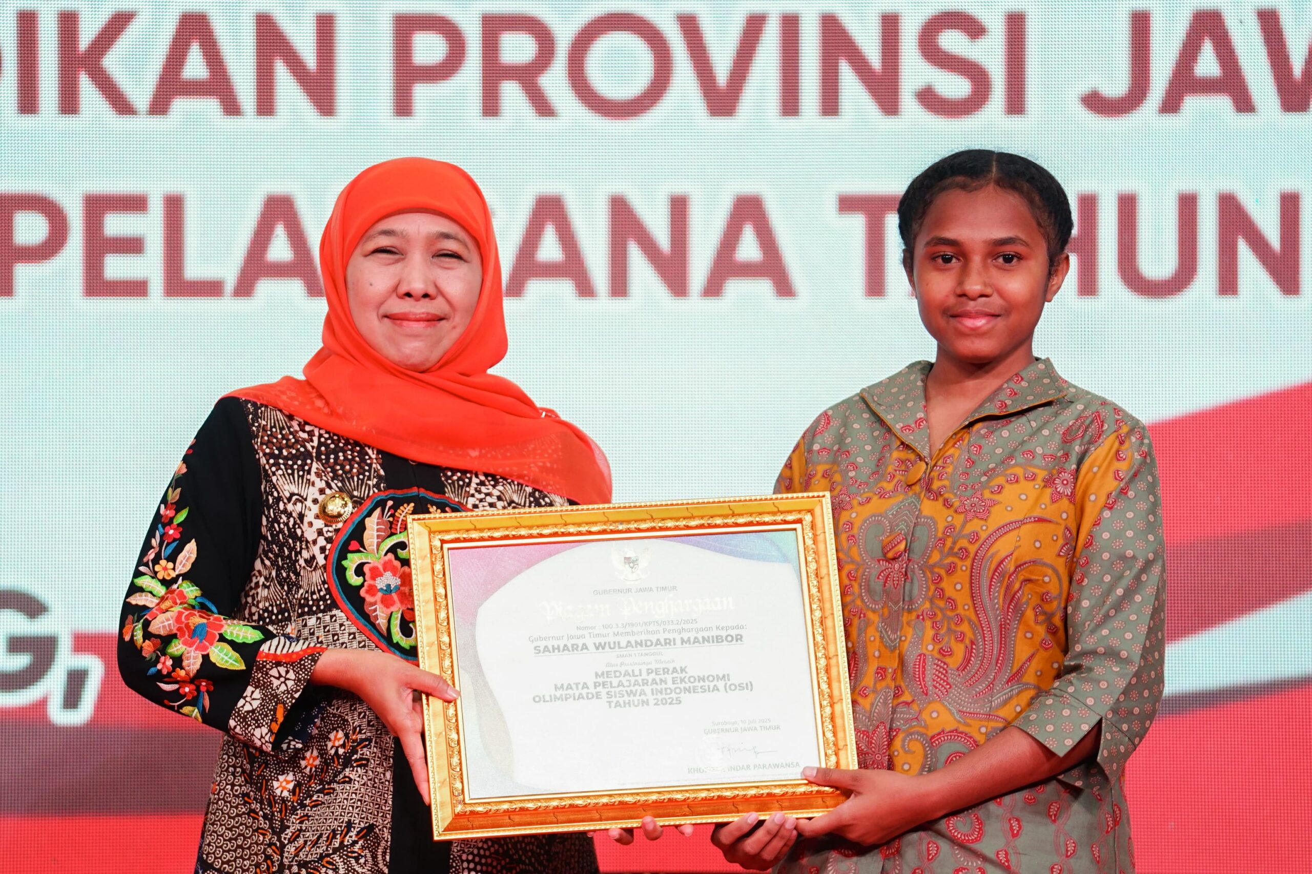 Program ADEM Papua di Jawa Timur Kian Dipercaya, Gubernur Khofifah Sambut Peningkatan Kuota Tahun Ajaran Baru