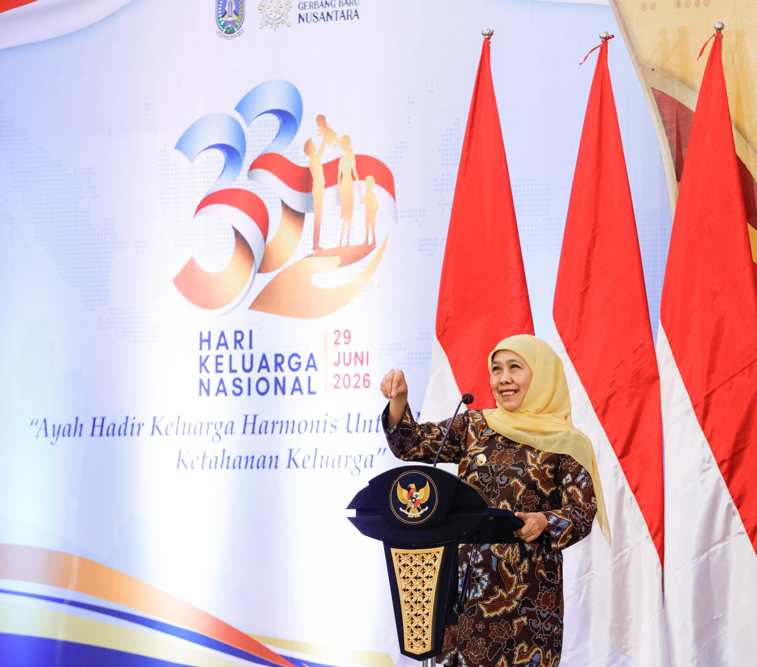 Peringati Harganas Ke-33, Gubernur Khofifah Hadirkan PELITA ASN sebagai Layanan Terintegrasi Cegah Perceraian dan Perkuat Ketahanan Keluarga