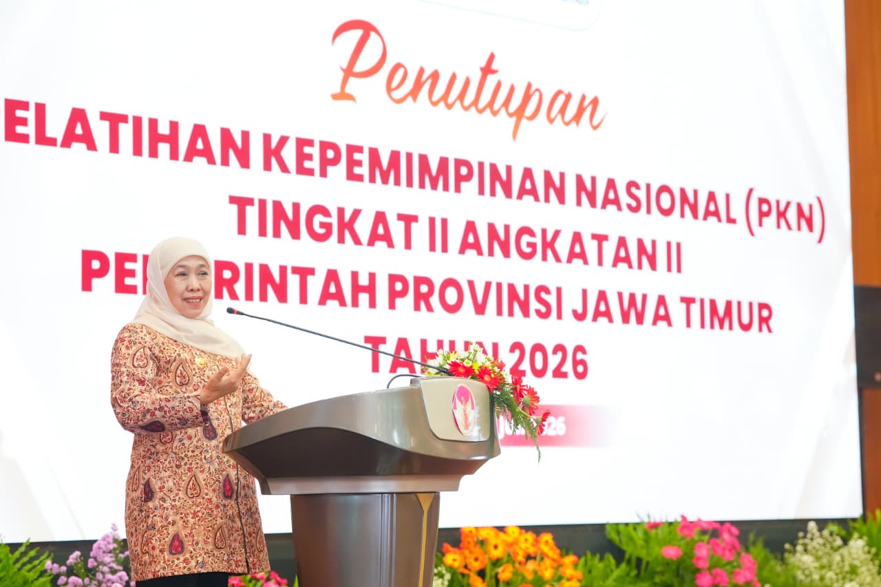 Gubernur Khofifah Ajak Alumni PKN II Menjadi Agen Perubahan yang Profesional, Adaptif, dan Berorientasi pada Kepentingan Masyarakat