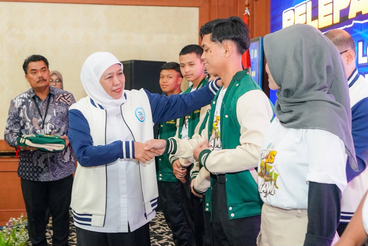LKS Nasional 2026: Gubernur Khofifah Pacu Semangat Kontingen Jatim Pertahankan Predikat Juara Umum