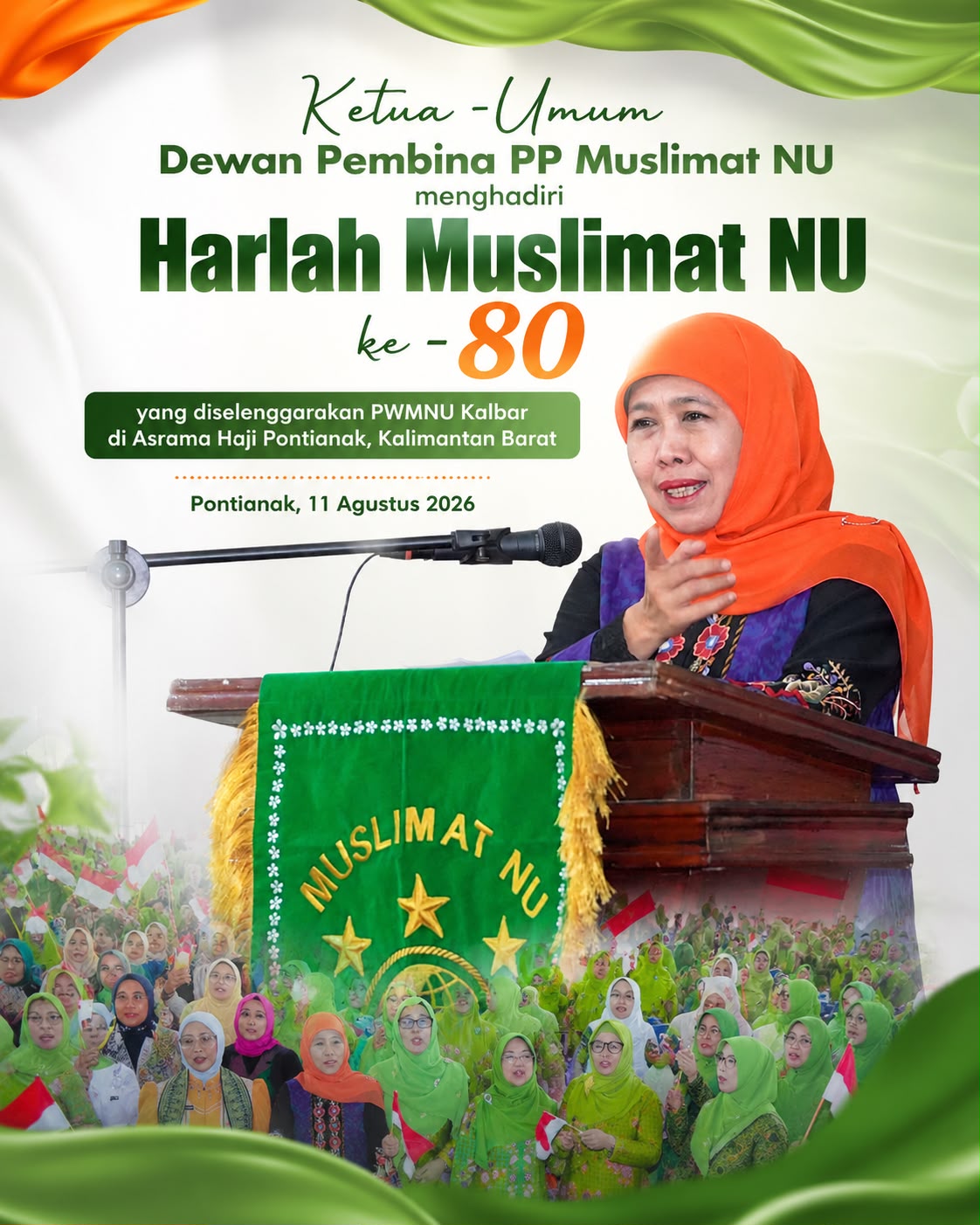 Gubernur Khofifah Tegaskan Peran Muslimat NU dalam Menebarkan Perdamaian dan Merawat Persaudaraan Dunia