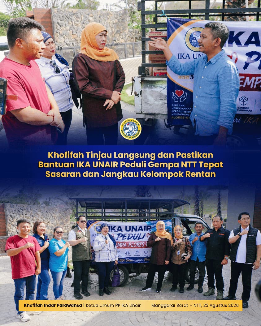 Gubernur Khofifah: Solidaritas Alumni Harus Diwujudkan dalam Kerja Nyata untuk Masyarakat Terdampak Bencana