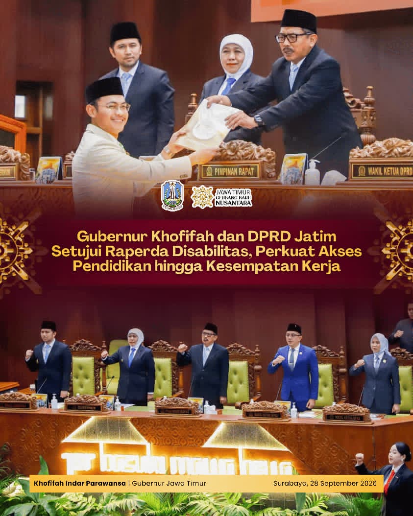 Gubernur Khofifah Dorong Sinergi Lintas Sektor untuk Perkuat Perlindungan dan Kemandirian Penyandang Disabilitas