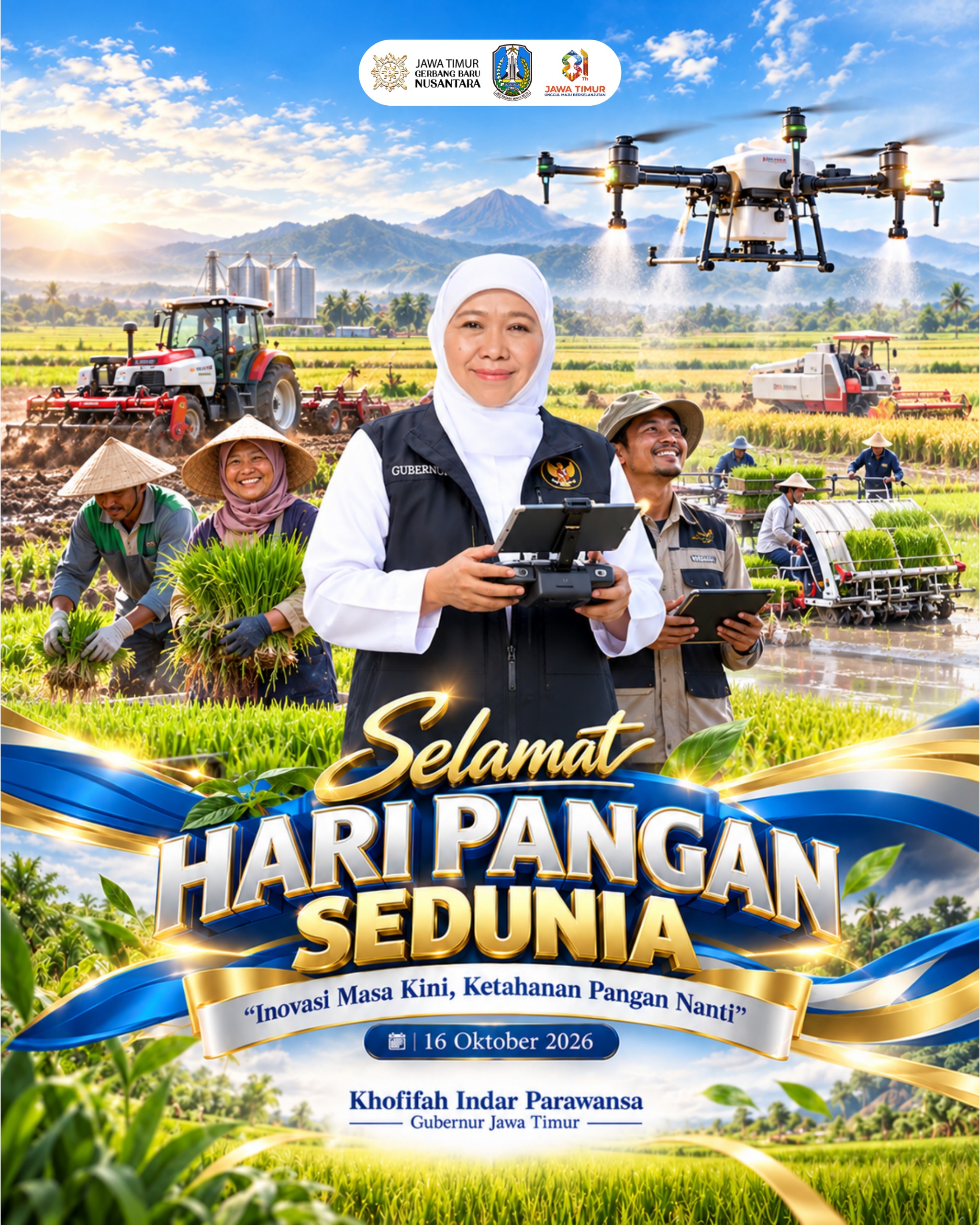 Perkuat Program Jatim Agro, Gubernur Khofifah Ajak Masyarakat Wujudkan Ketahanan Pangan Berkelanjutan