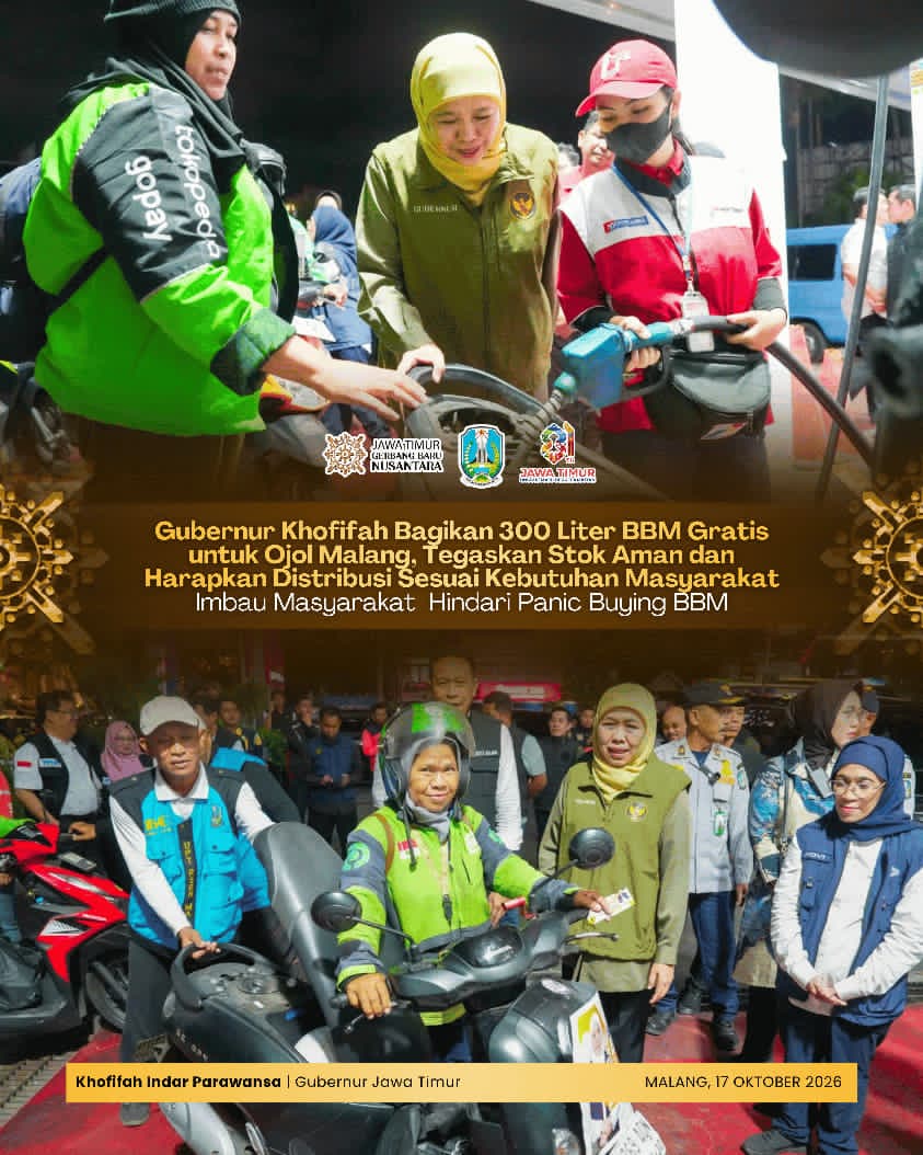 Gubernur Khofifah Gandeng Polda Jatim dan Pertamina Kawal Distribusi BBM Agar Tak Terjadi Kelangkaan