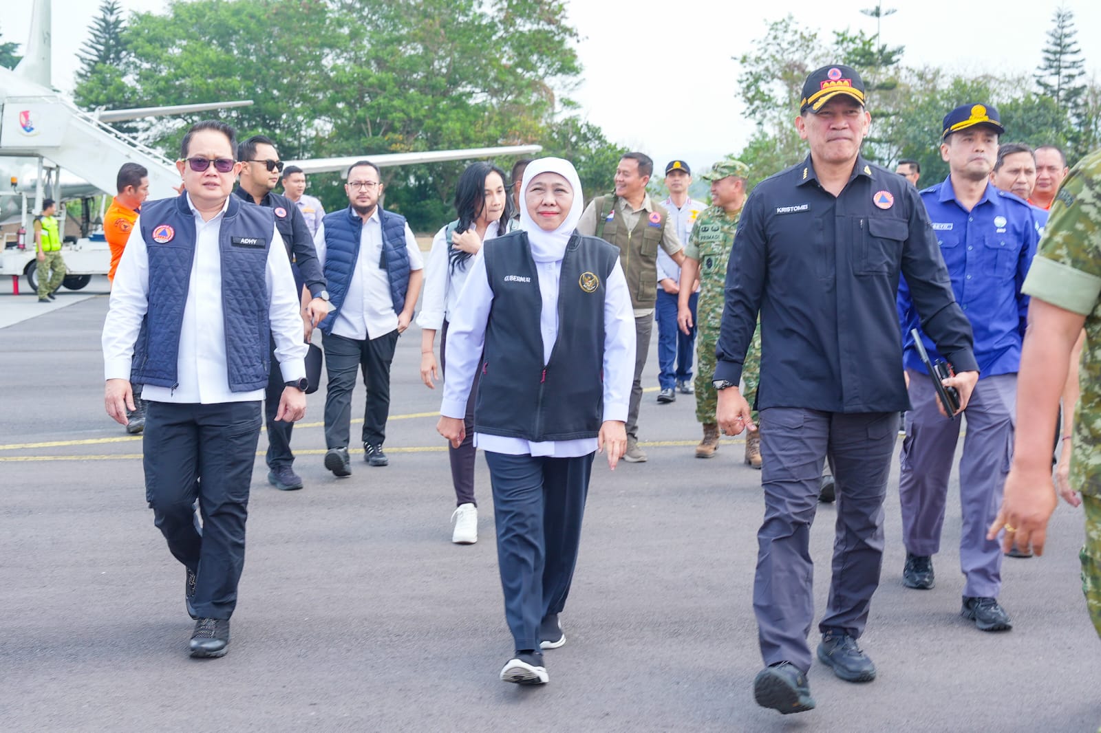 Khawatir Dampak Karhutla, Gubernur Khofifah Bersama BNPB dan KSAD Bahas Strategi Terpadu